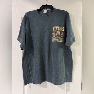 Sturgis Gray 2021‎ 81st Annual Motorcycle Rally Graphic Indian T-Shirt Size XL